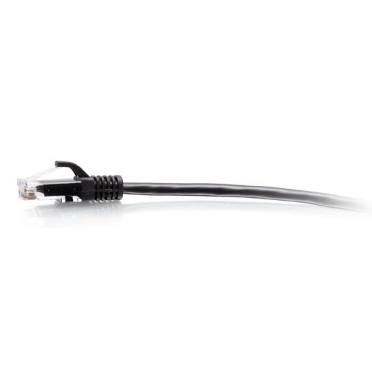 Cable de red Cat6a UTP delgado con protección antienganche C2G de 0,3 m - Negro
