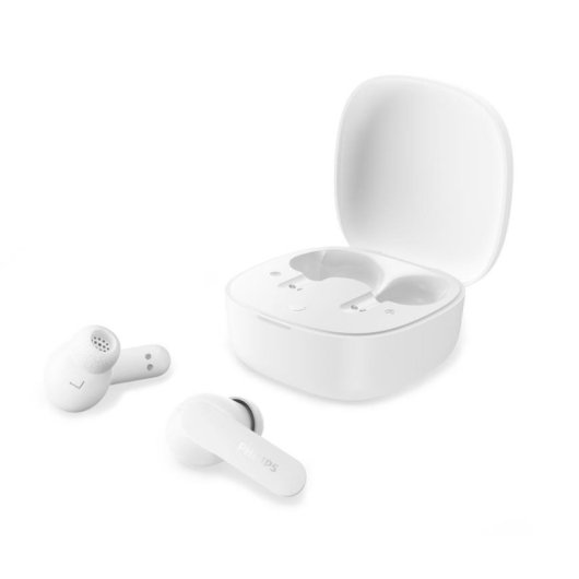 Auriculares Philips TAT2100 inalámbricos Bluetooth 6.0 para llamadas y música blancos