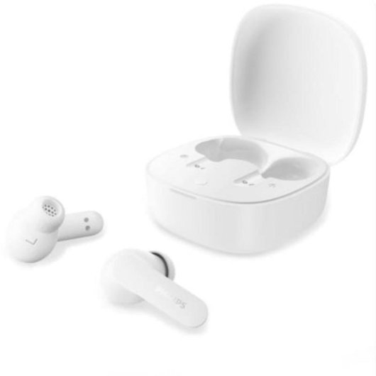 Auriculares Philips TAT2100 inalámbricos Bluetooth 6.0 para llamadas y música blancos