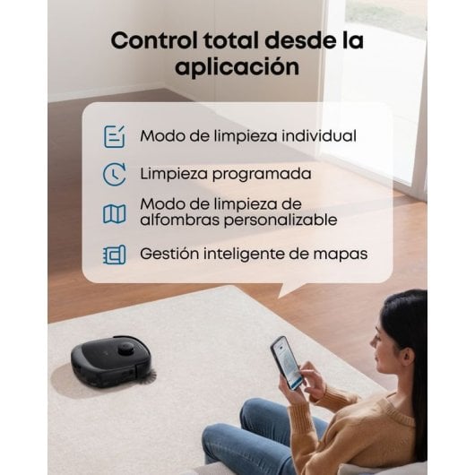 Robot Aspirador Eufy Omni E28 con Autovaciado Navegación Inteligente 20.000 Pa