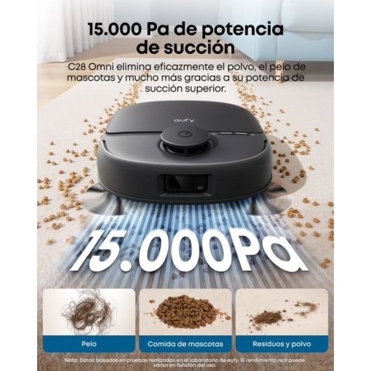 Robot aspirador Eufy Omni C28 con estación sin mantenimiento 15.000 Pa iPath 2.0