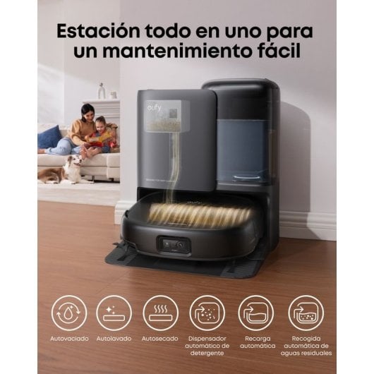 Robot aspirador Eufy Omni E25 con Autovaciado Navegación LiDAR 20.000 Pa