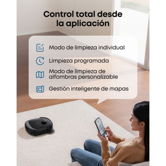 Robot aspirador Eufy Omni E25 con Autovaciado Navegación LiDAR 20.000 Pa
