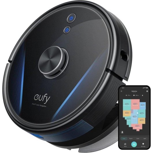 Aspirateur Robot et Laveur Eufy Clean L35 Hybrid Noir 145 min Autonomie