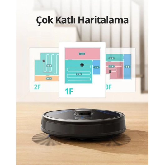 Aspirateur Robot et Laveur Eufy Clean L35 Hybrid Noir 145 min Autonomie
