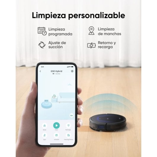 Robot Aspirador Eufy G50 Hybrid Navegación Láser 4.000 Pa Control por Voz