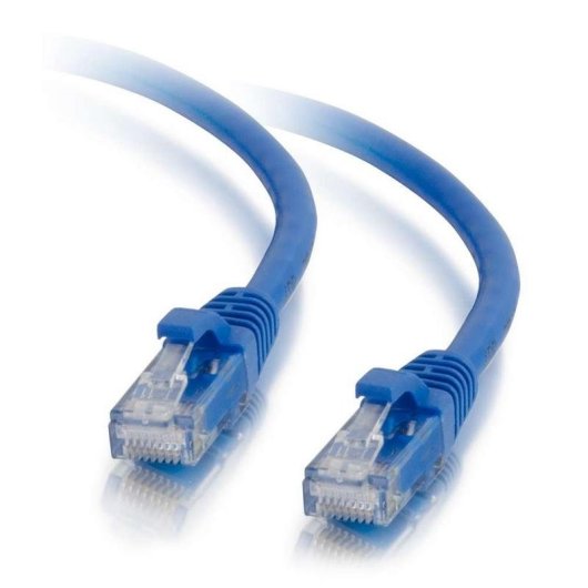 Cable reseau C2G Cat5e UTP 5 m anti enganche bleu