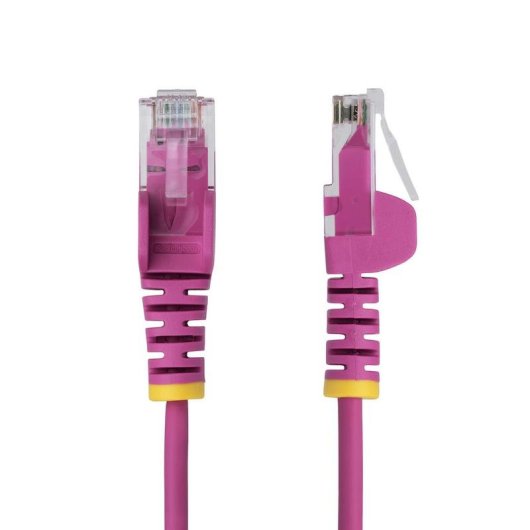 Cavo di Rete Ethernet CAT6 Sottile StarTech.com 50cm Rosa Senza Ganci PoE 100W