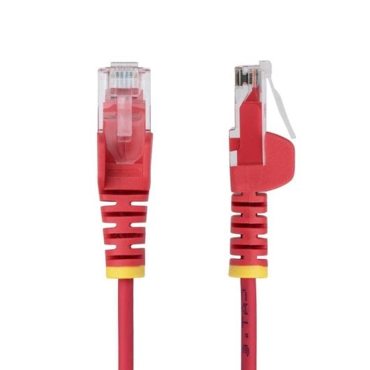 Cavo Rete Ethernet CAT6 Sottile StarTech.com Rosso 0,5 m Senza Ganci PoE++ 100W