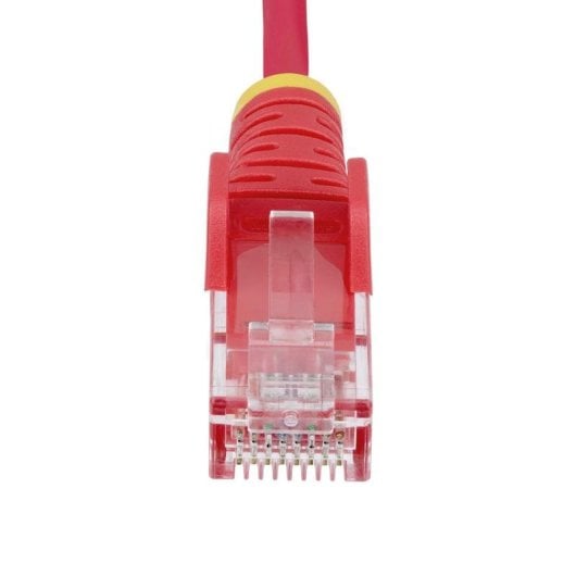 Cavo Rete Ethernet CAT6 Sottile StarTech.com Rosso 0,5 m Senza Ganci PoE++ 100W