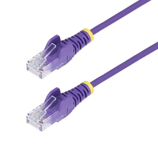 Cable de Red Ethernet CAT6 Delgado StarTech.com 50cm Morado Sin Enganches PoE 100W