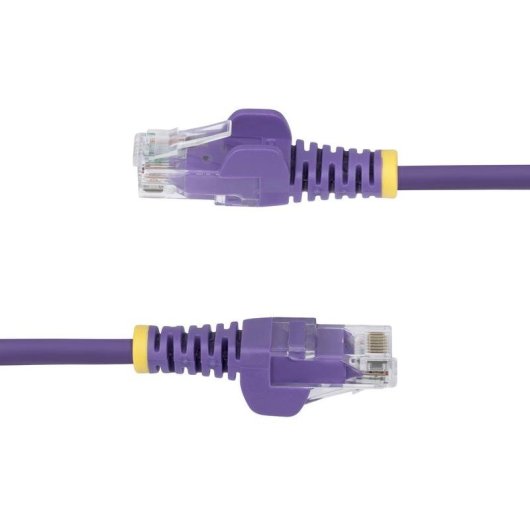 Cable de Red Ethernet CAT6 Delgado StarTech.com 50cm Morado Sin Enganches PoE 100W