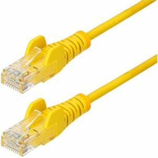 Cable de red StarTech CAT6 Delgado 1m Amarillo UTP PoE++ 100W