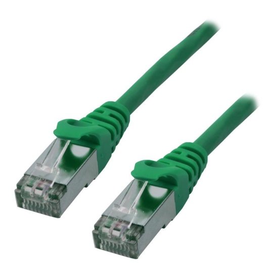 Cable réseau MCL Cat6a S/FTP 5 m vert