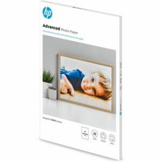 Papel Fotográfico HP Advanced Glossy A3 250 g/m² 20 Hojas