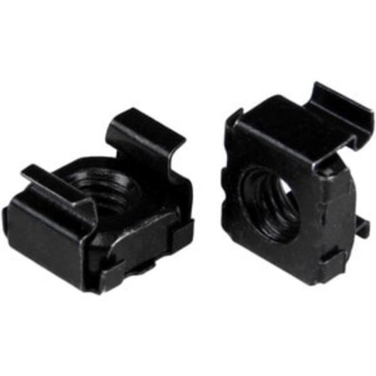 Tuerca enjaulada StarTech M5 pour rack de serveur, paquet de 100 unités, noir