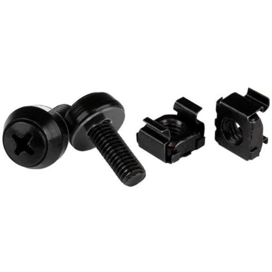Tornillos y tuercas enjauladas M6 x 12mm StarTech.com Kit de montaje para racks