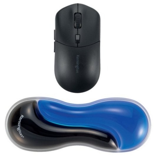 Suporte de pulso fino em gel Kensington Slim Duo para rato/trackball - Azul