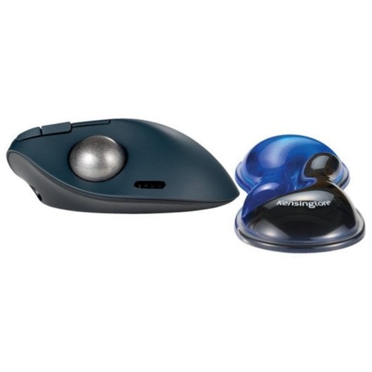 Suporte de pulso fino em gel Kensington Slim Duo para rato/trackball - Azul