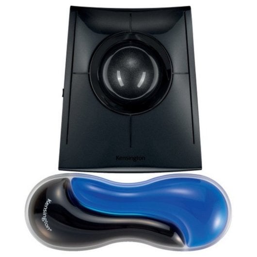 Suporte de pulso fino em gel Kensington Slim Duo para rato/trackball - Azul