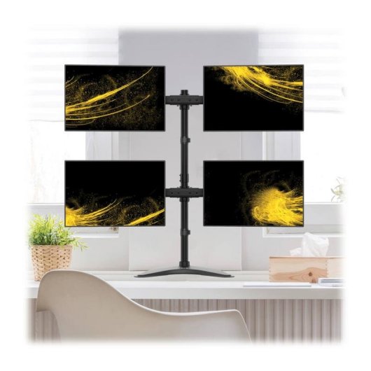 Eaton DDR1327MQ Supporto Monitor Scrivania 4 Schermi 13 a 27" VESA 75x75 a 100x100 Max 32Kg
