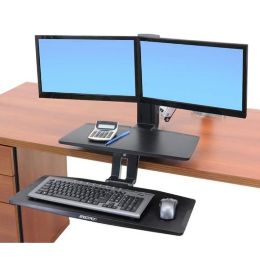 Ergotron WorkFit-A Support Moniteur Bureau 5 à 24" VESA 75x75 à 100x100 Max 11,3Kg
