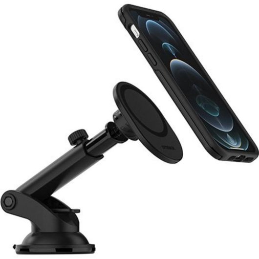 Soporte para salpicadero y parabrisas OtterBox MagSafe para iPhone, negro