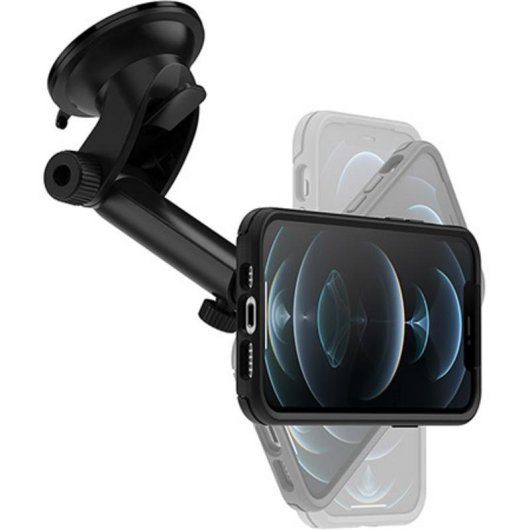 Soporte para salpicadero y parabrisas OtterBox MagSafe para iPhone, negro