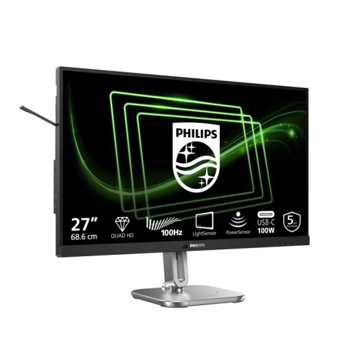 Monitor Philips 5000 Series 27B2G5601/00 27" Quad HD 100Hz IPS In Hoogte Verstelbaar