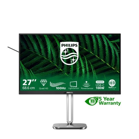 Monitor Philips 5000 Series 27B2G5601/00 27" Quad HD 100Hz IPS Höhenverstellbar