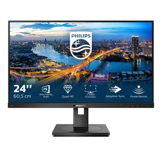 Monitor Philips B Line 245B1/00 23,8" Quad HD 75Hz IPS Höhenverstellbar