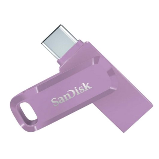 Clé USB SanDisk Ultra Dual Drive Go 64GB USB Type-A et Type-C Lavande