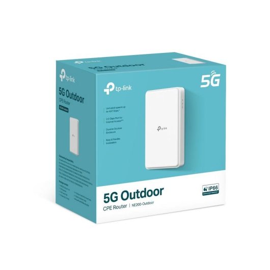 Router TP-Link NE200-Outdoor 5G Ethernet 2,5 Gbps PoE IP67 Branco