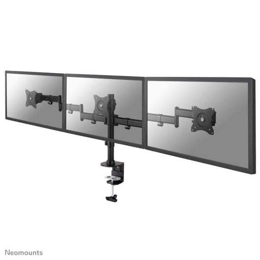 NEOMOUNTS NM-D135D3BLACK Supporto triplo per monitor Scrivania 10 a 27" VESA 75x75 a 100x100 Max 8Kg