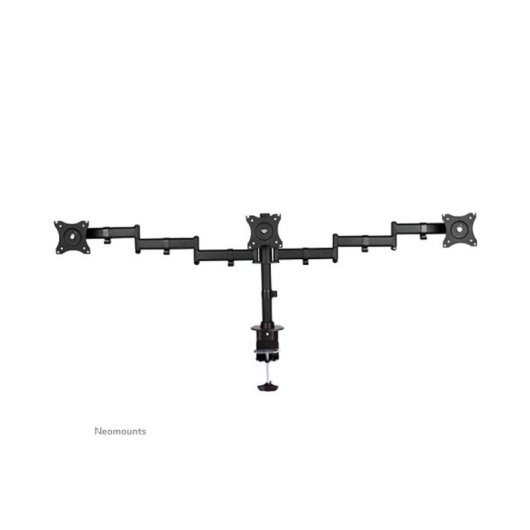 NEOMOUNTS NM-D135D3BLACK Supporto triplo per monitor Scrivania 10 a 27" VESA 75x75 a 100x100 Max 8Kg