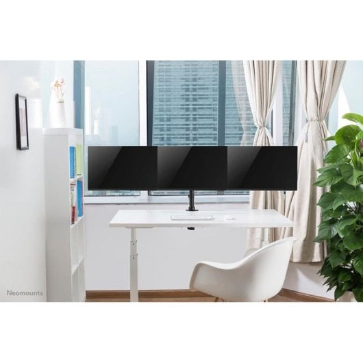 NEOMOUNTS NM-D135D3BLACK Supporto triplo per monitor Scrivania 10 a 27" VESA 75x75 a 100x100 Max 8Kg