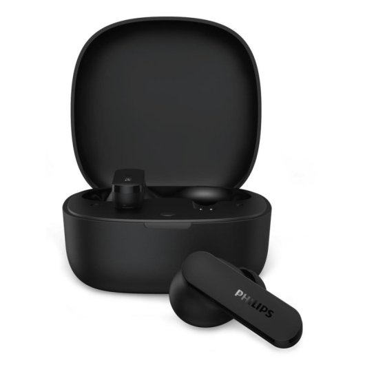 Auriculares Philips TAT2100 inalámbricos Bluetooth 6.0 para llamadas y música negros