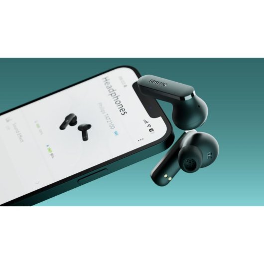 Auriculares Philips TAT2100 inalámbricos Bluetooth 6.0 para llamadas y música negros