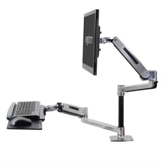 Ergotron WorkFit-LX Support Moniteur Bureau 42" VESA 75x75 à 100x100 Max 11,3Kg