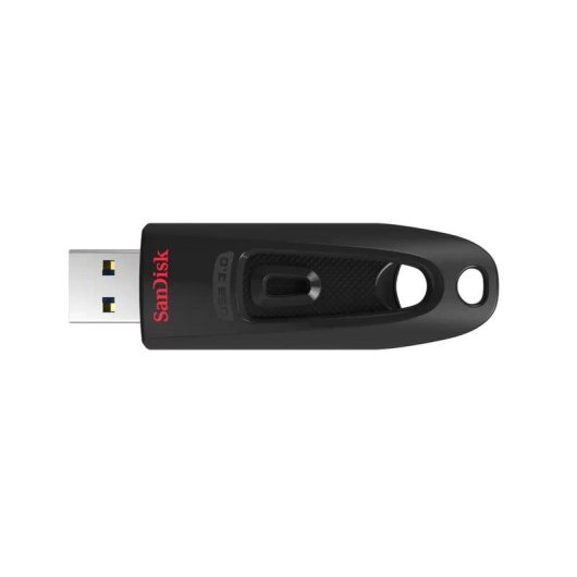 Clé USB SanDisk Ultra 64 Go USB 3.2 Gen 1 noire coulissante 130 Mo/s