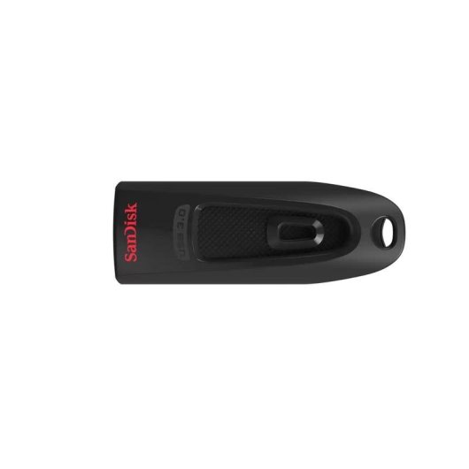 Clé USB SanDisk Ultra 64 Go USB 3.2 Gen 1 noire coulissante 130 Mo/s