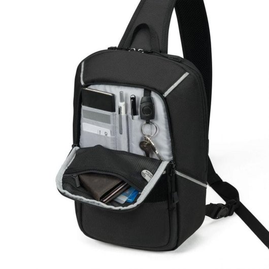 Mochila DICOTA Hi-Vis para tableta de 12.9", resistente al agua y con elementos reflectantes