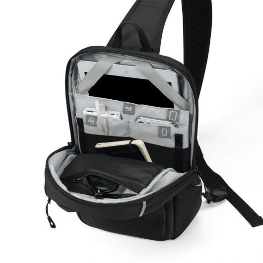Mochila DICOTA Hi-Vis para tableta de 12.9", resistente al agua y con elementos reflectantes