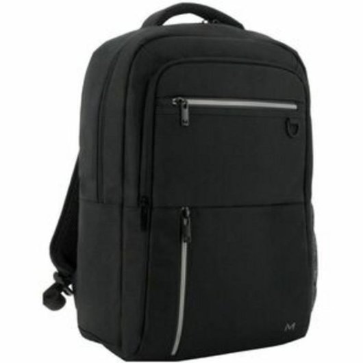 Rucksack Mobilis The One für Laptops von 14" bis 16" Schwarz Recycling-Polyester