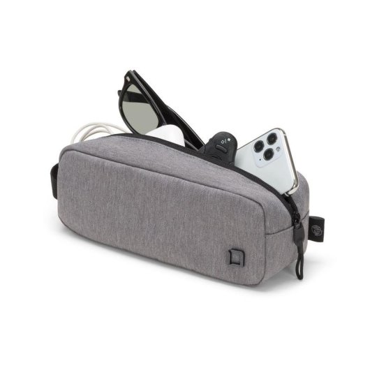 Bolsa bandolera DICOTA Eco MOTION Unisex Gris Poliéster 90x230x80 mm