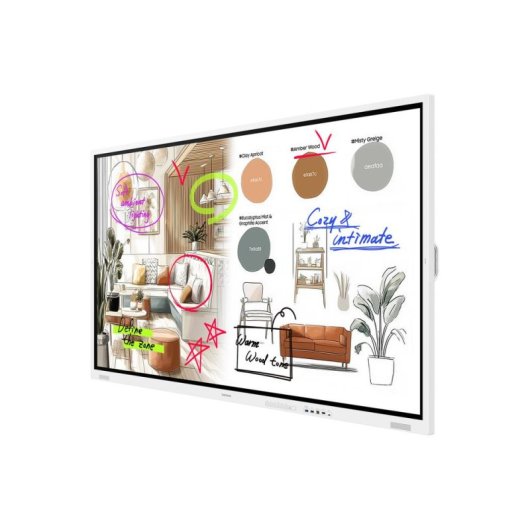 Pizarra blanca interactiva Samsung WM75FX 75" 4K Ultra HD Táctil WiFi Bluetooth