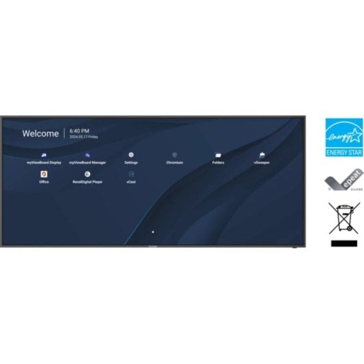 Pizarra Interactiva ViewSonic CDE105UW 105" UltraWide 5K HD Android