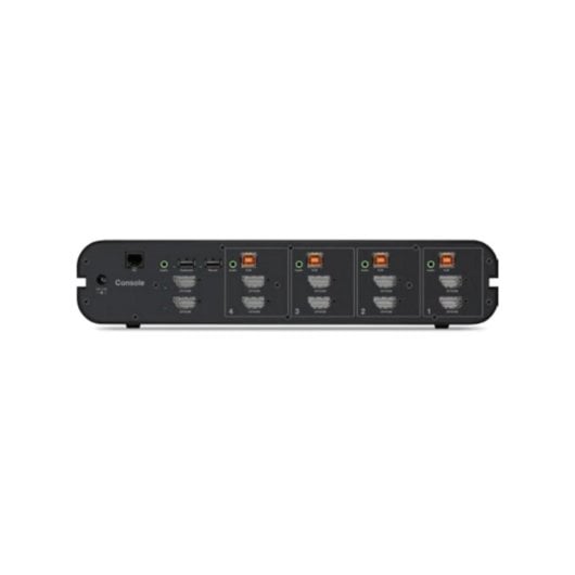Conmutador KVM Belkin F1DN204KVM-UNN4 4K Ultra HD 4 equipos Negro