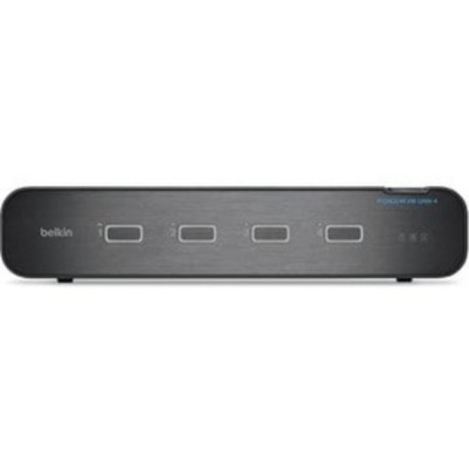 Conmutador KVM Belkin F1DN204KVM-UNN4 4K Ultra HD 4 equipos Negro