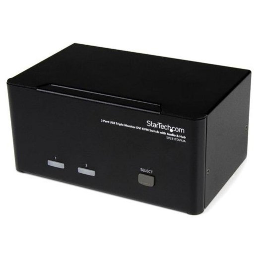 KVM-Switch USB DVI Triple Monitor 2 Ports StarTech SV231TDVIUA